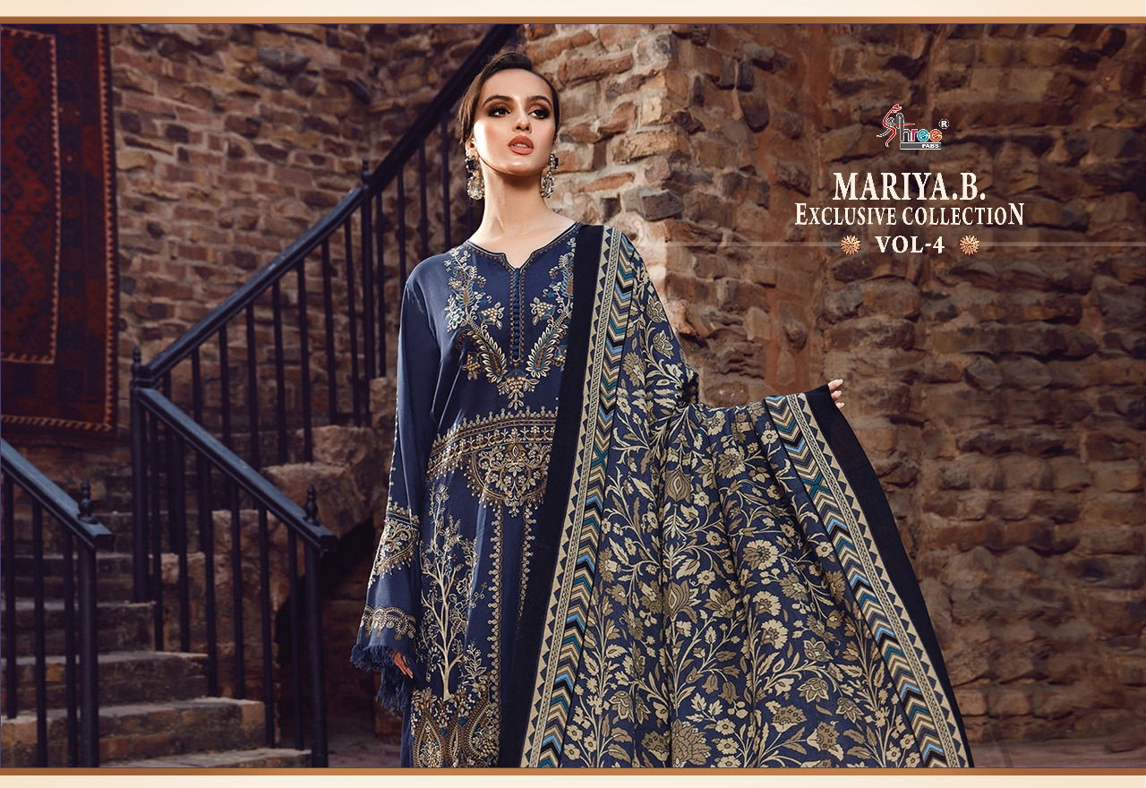 Maria B Exclusive Collection Vol 4 Printed Casual Wear Wholesale Pakistani Salwar Suits